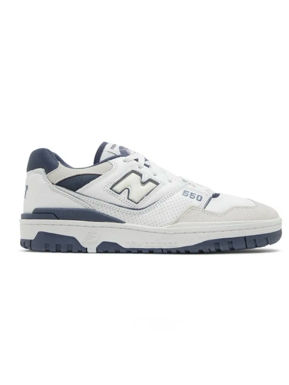 New Balance Women's White Navy 550 Sneakers